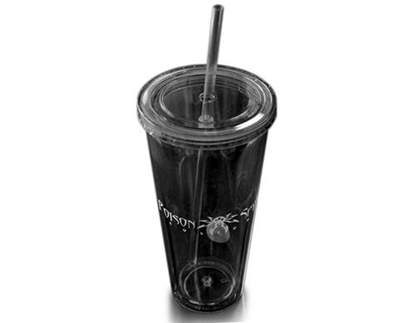 Picture of Poison Spyder Customs TUMBLER-CHAR Poison Spyder Tumbler in Charcoal - TUMBLER-CHAR