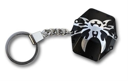Picture of Poison Spyder Customs KEYCHAIN Poison Spyder Diff Cover Keychain (Black) - KEYCHAIN