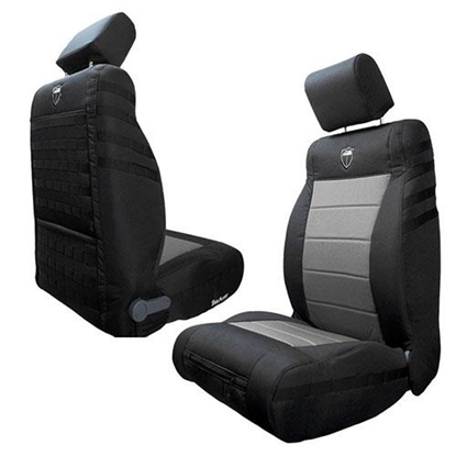 Picture of Bartact JKSC2013FPBG Bartact Front Seat Cover (Black/Gray) - JKSC2013FPBG