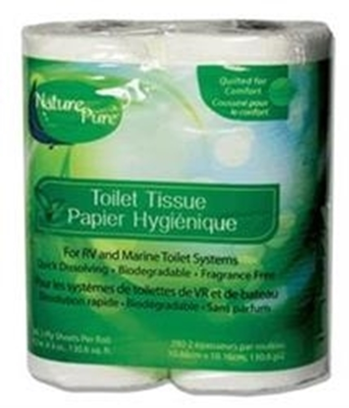 Picture of Nature Pure 25965 Toilet Tissue 2 Ply 4 Roll Pack 280 Sheets Per Roll 6 PACK (24 Rolls)