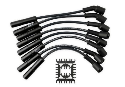 X9000 Spark Plug Wire Set GM LS 12in Long Blk