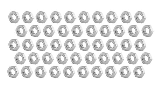 3/8-24 LH Alum Jam Nuts 50pk