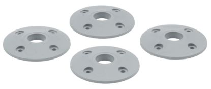 Scuff Plate Plastic Silver 4pk