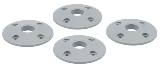 Scuff Plate Plastic Silver 4pk