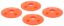 Scuff Plate Plastic Fluorescent Orange 4pk