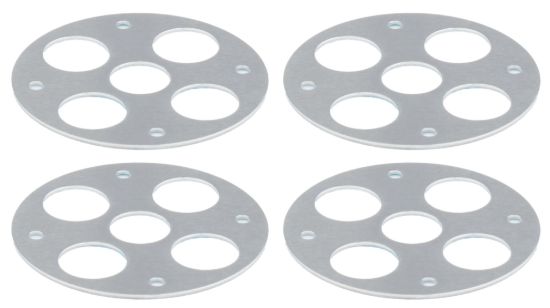LW Scuff Plate Aluminum 1/2in 4pk