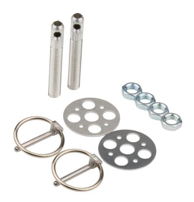 LW Alum Hood Pin Kit 3/8in Silver