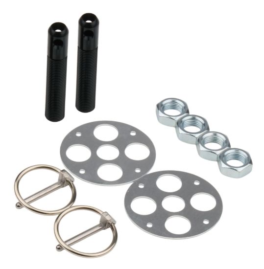 LW Alum Hood Pin Kit 1/2in Black