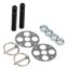 LW Alum Hood Pin Kit 1/2in Black