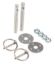 Alum Hood Pin Kit 3/8in Silver