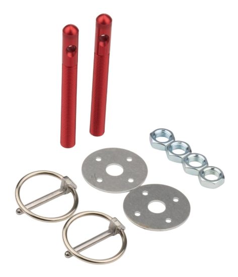 Alum Hood Pin Kit 3/8in Red