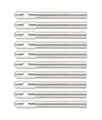 Aluminum Hood Pins 3/8in Silver 10pk