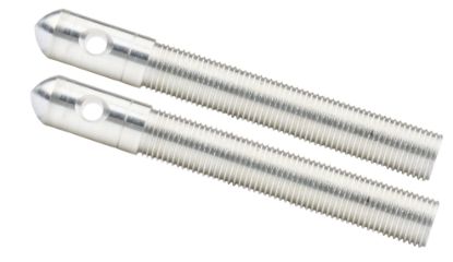 Alum Hood Pins 1/2in w/ 3/16in Hole 2pkSilver