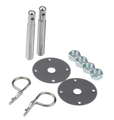 Steel Hood Pin Kit w/ 5/32in Hairpin Clips