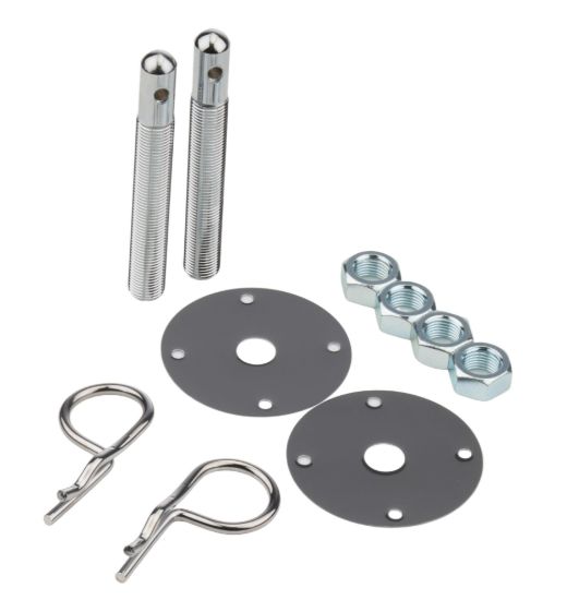 Steel Hood Pin Kit w/ 5/32in Hairpin Clips
