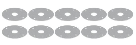Scuff Plates Aluminum 1/2in Hole 10pk