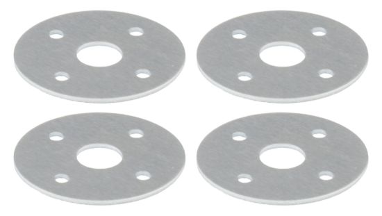 Scuff Plate Aluminum 3/8in Hole 4pk