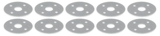 Scuff Plates Aluminum 3/8in Hole 10pk