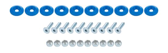 Countersunk Bolt Kit Blue 10pk