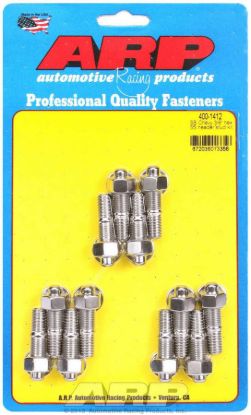 S/S Header Stud Kit - 3/8 x 1.670 OAL (12)