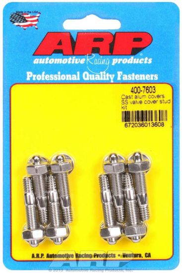 S/S Valve Cover Stud Kit 6pt. (8)
