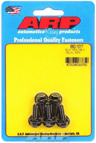 6mm x 1.00 x 16 6pt Bolt Kit 5pk