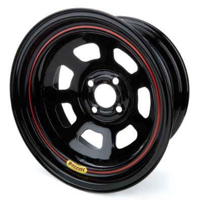 Wheel 15x7 4x4.25 2in BS D-Hole Lite Black