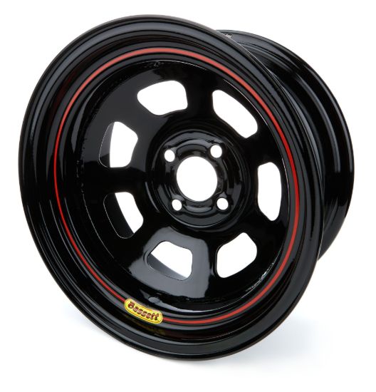 Wheel 15x7 4x4.25 2in BS D-Hole Lite Black