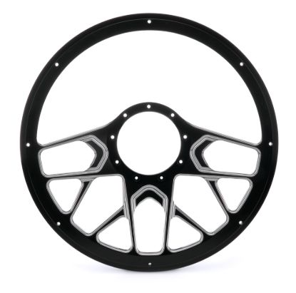 Steering Wheel 1/2 Wrap 14in Redline Black