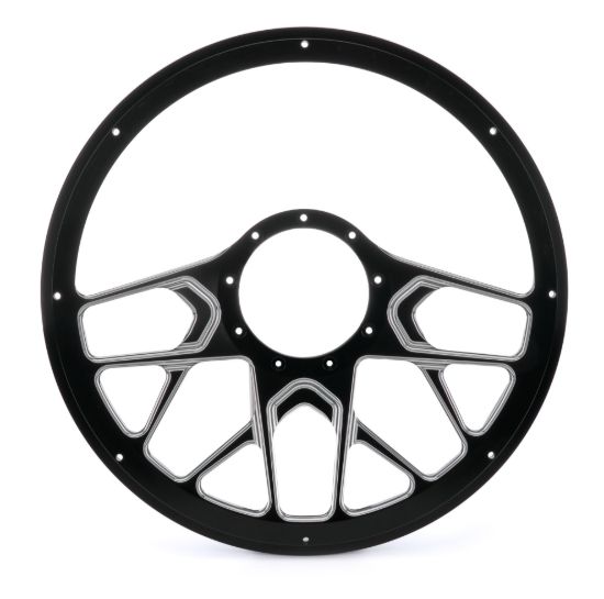 Steering Wheel 1/2 Wrap 14in Redline Black