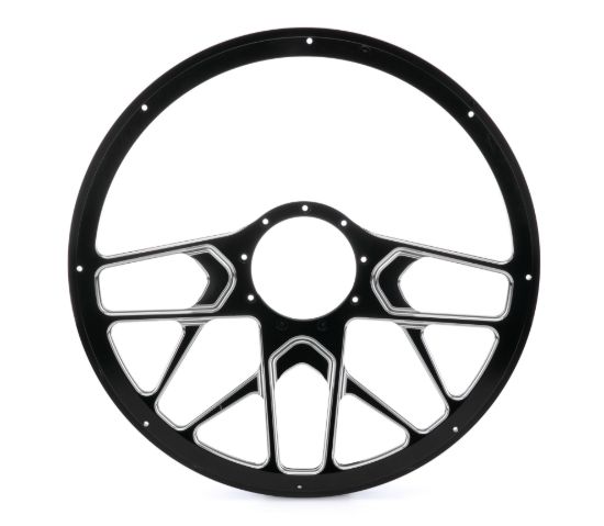 Steering Wheel 1/2 Wrap 15.5in Redline Black