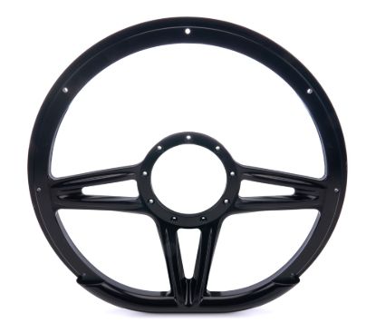 Steering Wheel 14in D-Shape Victory Black