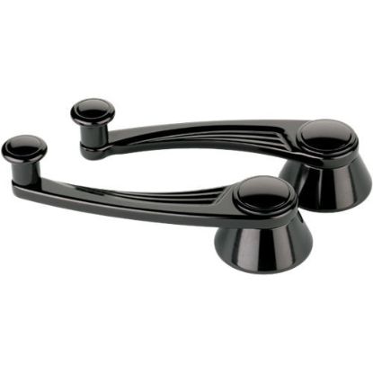 Black Window Crank Ball Milled GM/Ford 49-Up