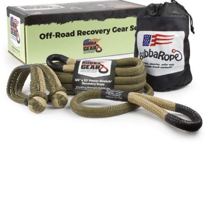 Jeep Recovery Gear Set 3/4in x 20ft Desert Tan