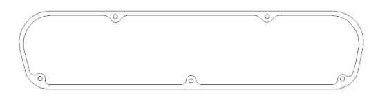 SBM Valve Cover Gasket 1pk .094in W2/W5/W9 Head