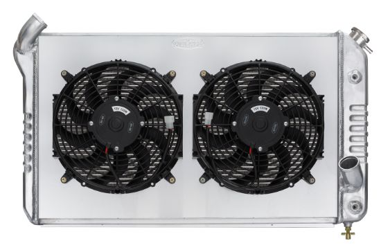 69-72 Corvette Radiator w/ Dual 12in Fan Kit