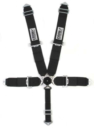 5-Way  Kam Lock  3in 50in Lap Belt Black