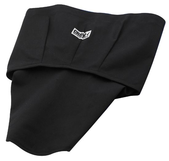 Helmet Skirt Black Velcro Attachment