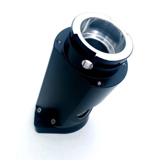 Billet Water Filler Neck - Angled Black