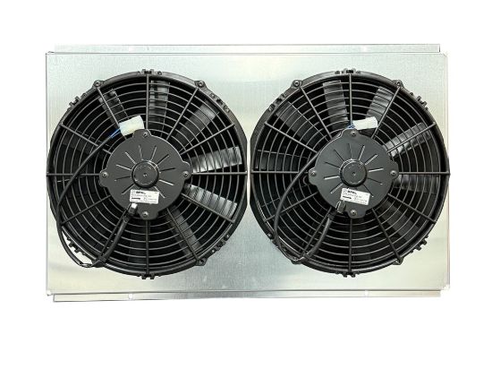 Fan Shroud w/Dual 12in Fans 23-7/8in x 15.5in