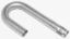 2.25in Aluminized J-Bend Pipe 3.5 Radius 16 Gauge