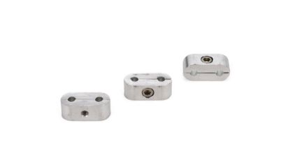 3/16in. Polished Alum. Hose/Tube Separators-3pk