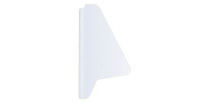 Sail Panel Left Sprint Car White