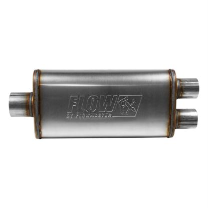 FlowFX Muffler 3.0in In/2.25in Out Ctr/Ctr