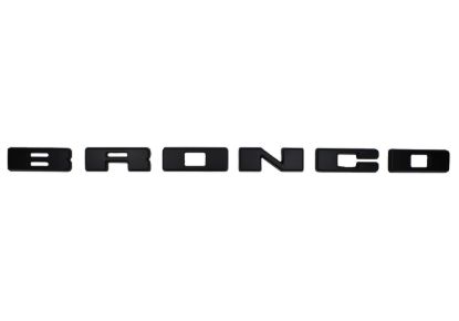 Bronco Grille Lettering Overlay Kit - Black