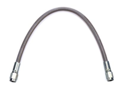 #3 PTFE 12in Hose Clear Cover 3an Female St