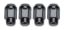 4 Lugnuts Acorn Bulge 1/2 Black