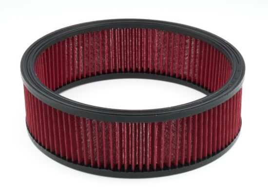 14in x 4in Round Air Filter Red