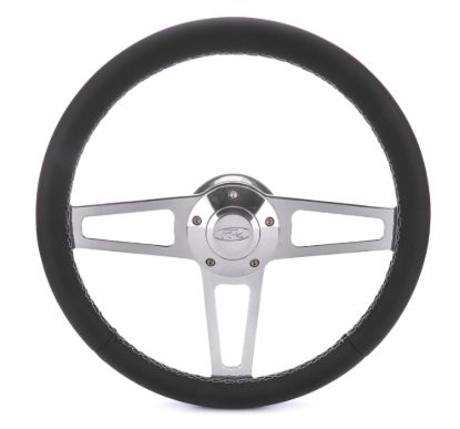 T Series Pol. Wheel Ford Logo/Install Kit