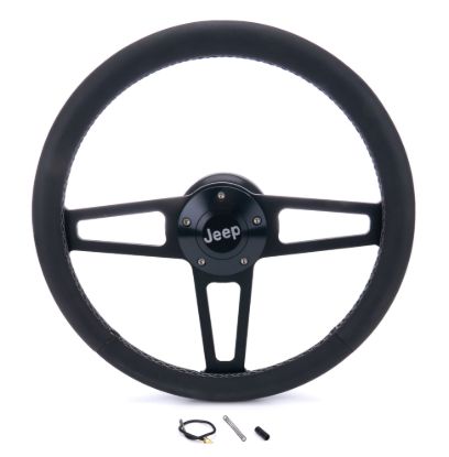 T Series Blk Wheel Jeep Logo/Install Kit